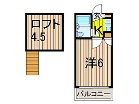 アミューズメント芝高木B棟 203 ｜ 埼玉県川口市芝下３丁目（賃貸アパート1K・2階・14.85㎡） その2