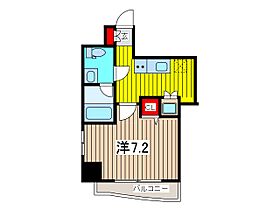 スパシエトラッド川口 801 ｜ 埼玉県川口市本町１丁目（賃貸マンション1K・8階・25.11㎡） その2