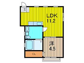 コートヤード 2F ｜ 埼玉県川口市飯塚１丁目（賃貸アパート1LDK・2階・34.00㎡） その2