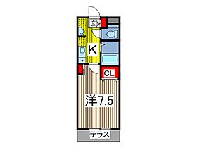 鳩ヶ谷ハウス 105 ｜ 埼玉県川口市三ツ和１丁目（賃貸アパート1K・1階・23.53㎡） その2