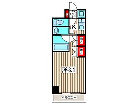 ディップス西川口 504 ｜ 埼玉県川口市西川口１丁目（賃貸マンション1K・5階・25.38㎡） その2