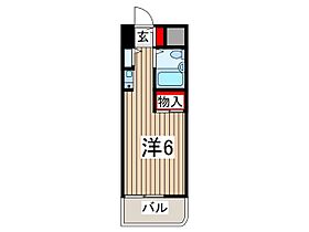 Jフラッツ川口本町 308 ｜ 埼玉県川口市本町３丁目（賃貸マンション1R・3階・16.00㎡） その2