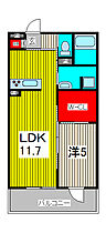 リブリ・アクエリアス 201 ｜ 埼玉県川口市本町２丁目（賃貸アパート1LDK・2階・40.99㎡） その2