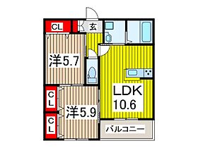 シャルマン　ドミール 302 ｜ 埼玉県川口市大字石神（賃貸アパート2LDK・3階・51.63㎡） その2