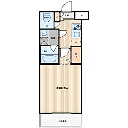 アイルグランデ川口 3階1Kの間取り