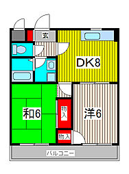 間取図画像 2DK