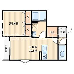 Casa Lucida 301 3階1LDKの間取り