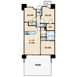 RJRプレシア川口 3LDKの間取図画像