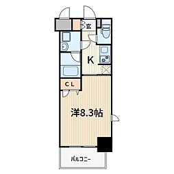 リンクパラッツオ川口本町 1Kの間取図画像