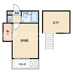 ファミリーメゾン元郷 1Kの間取図画像