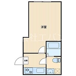 MILKOCOテラス西川口 1Kの間取図画像