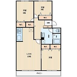 ライオンズマンション西川口第3 3LDKの間取図画像