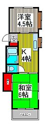 NKマンション青木 2Kの間取図画像