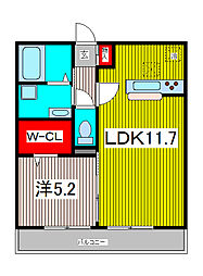 アイピジョン 1LDKの間取図画像