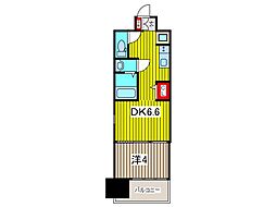 オーパスホームズ川口 1DKの間取図画像
