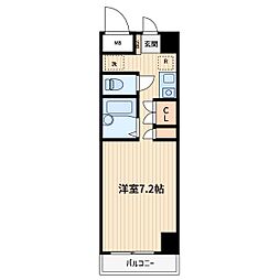 REGALO西川口駅前 ワンルームの間取図画像