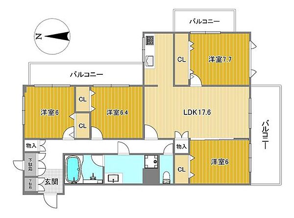 間取りを拡大表示
