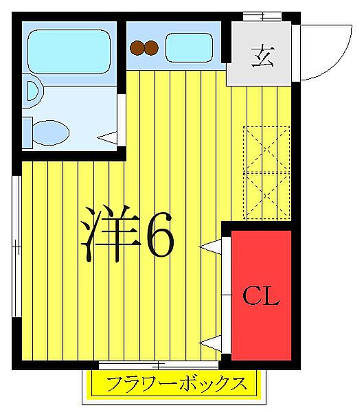 ベルメゾン中束 ｜東京都北区滝野川6丁目(賃貸アパート1R・2階・16.00㎡)の写真 その2