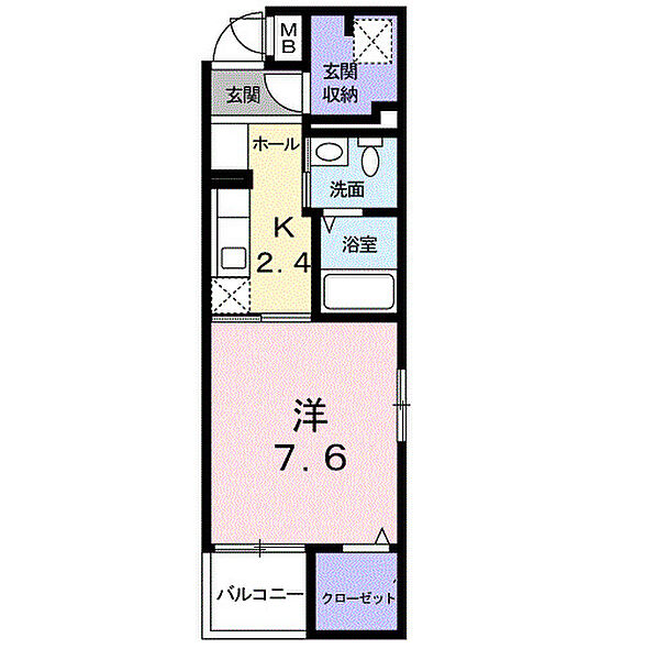 パインズ美園 ｜埼玉県さいたま市緑区美園4丁目(賃貸マンション1K・2階・30.24㎡)の写真 その2