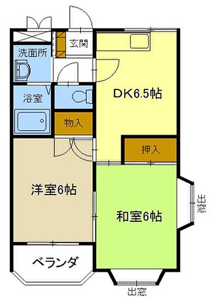 パステルメゾン ｜埼玉県川口市南前川2丁目(賃貸マンション2DK・1階・43.89㎡)の写真 その2