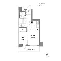 ラグゼナ戸田公園II  ｜ 埼玉県戸田市本町1丁目（賃貸マンション1LDK・5階・39.38㎡） その2