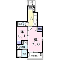 ベルモーデ  ｜ 埼玉県川口市大字新堀（賃貸アパート2K・1階・31.65㎡） その2