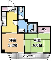 ジュネス21 201 ｜ 東京都北区神谷2丁目（賃貸マンション2K・2階・36.05㎡） その2