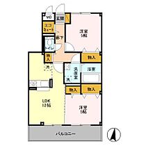 グランブルー 203 ｜ 千葉県松戸市高塚新田188-4（賃貸アパート2LDK・2階・58.89㎡） その2