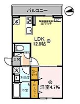 Ｄ-ＲＯＯＭ古沢 103 ｜ 滋賀県彦根市古沢町（賃貸アパート1LDK・1階・41.68㎡） その2