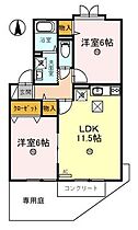 セジュール母の郷2 101 ｜ 滋賀県米原市宇賀野（賃貸アパート2LDK・1階・53.72㎡） その2