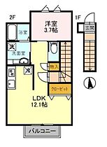 ＤＨＣＲ彦根古沢町 203 ｜ 滋賀県彦根市古沢町（賃貸アパート1LDK・2階・40.88㎡） その2