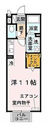 エミネンス御殿道 ワンルームの間取図画像