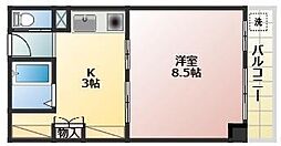 間取図画像 1K