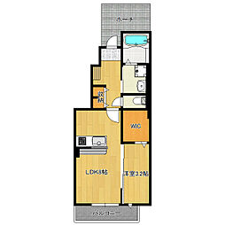 Fomalhaut 1階1LDKの間取り