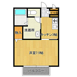 ドリームTEN 1Kの間取図画像
