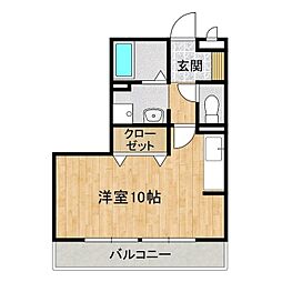 セジュールT 1Kの間取図画像