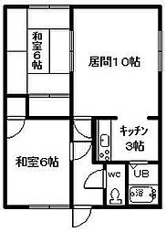 間取図画像 2LDK