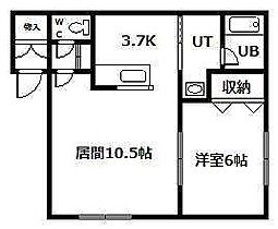 PIECEIII 203 ｜ 北海道名寄市西十二条南1丁目（賃貸アパート1LDK・2階・44.14㎡） その2