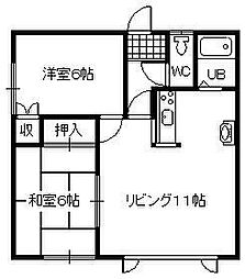 間取図画像 2LDK