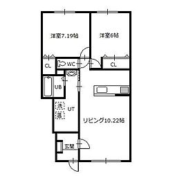 間取図画像 2LDK