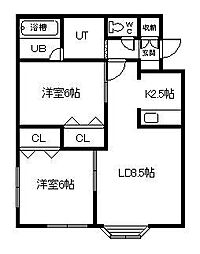 間取図画像 2LDK