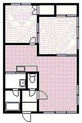 グレースコート 2LDKの間取図画像