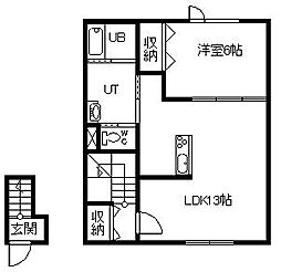 間取図画像 1LDK