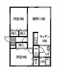CHERRY4・12 2LDKの間取図画像