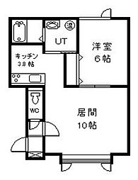 オン・ザ・ロード2 1LDKの間取図画像