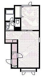 フォレストコーポ末広東 1LDKの間取図画像