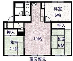 上田第2レジデンス 3LDKの間取図画像