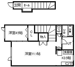PLEASANTIV(プレサントIV) 1LDKの間取図画像