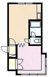 ハウス・ザ・ライフビル 1DKの間取図画像