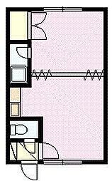 サンセット豊岡 1DKの間取図画像